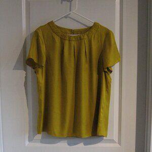 Boden US 14 Silk Mustard Blouse
